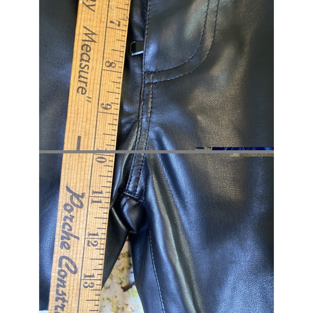 GFTD LA Graphic Denim Leather Pants Size 30 - Picture 6 of 9